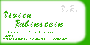 vivien rubinstein business card